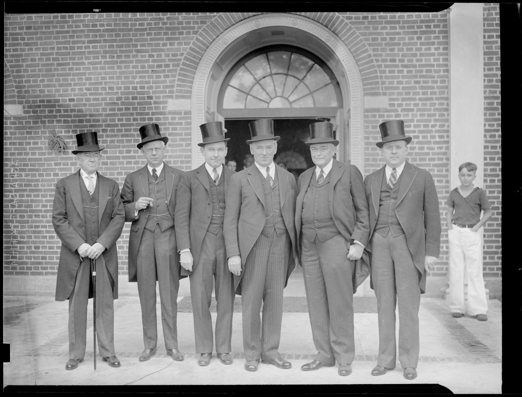 Gov. Curley And Others In Top Hats - Digital Commonwealth