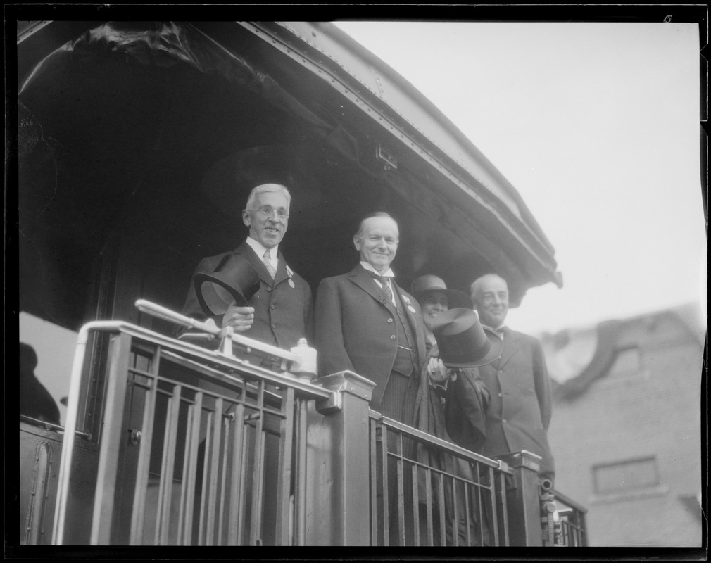 Pres. & Mrs. Coolidge in  Andover