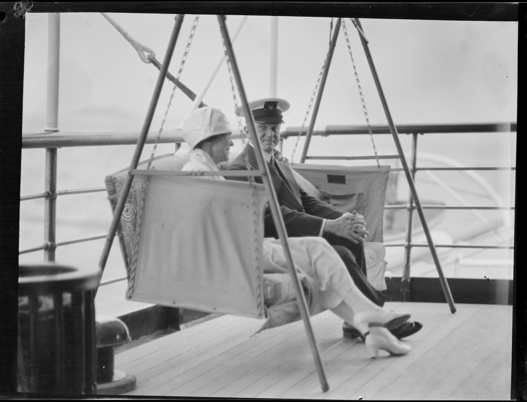 Calvin Coolidge at sea