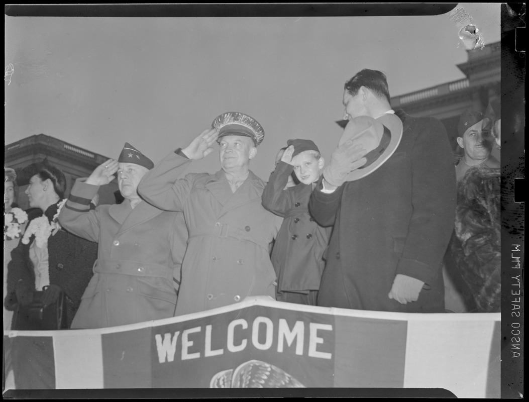 Gen. Eisenhower visits Boston