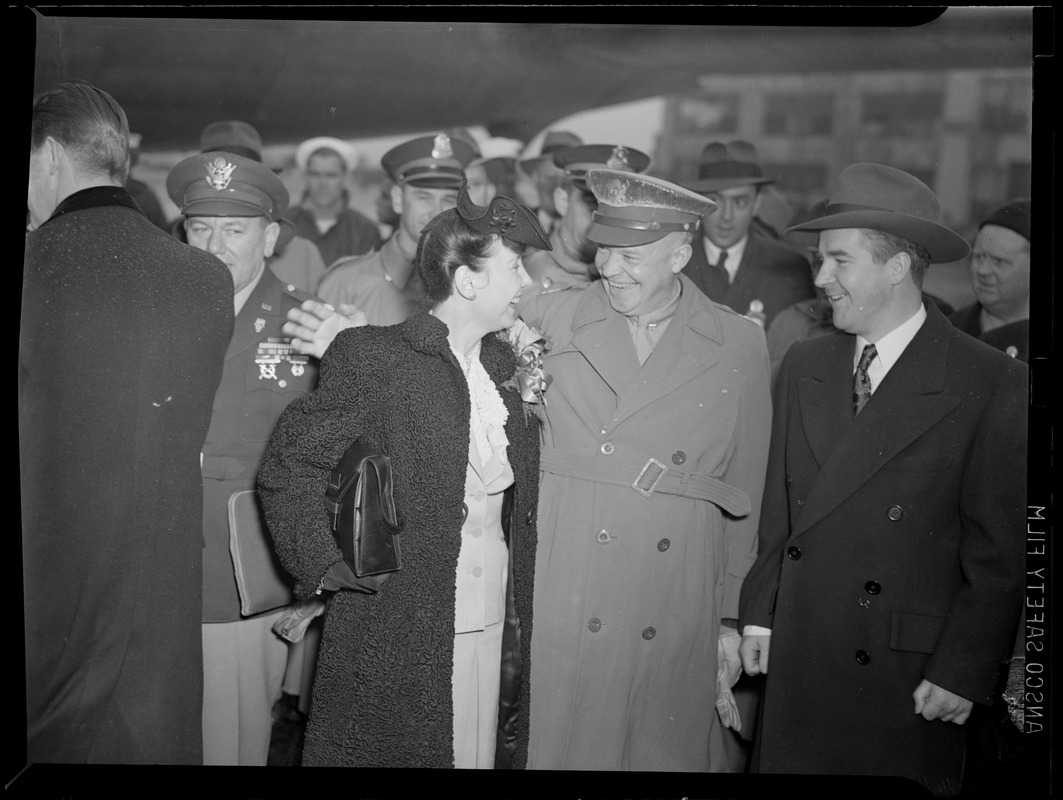 Gen. Eisenhower visits Boston