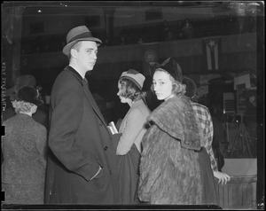 John Roosevelt and Miss Anne Clark at the dog show