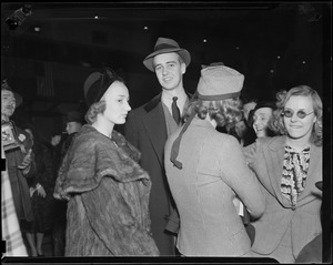 John Roosevelt and Miss Anne Clark at the dog show