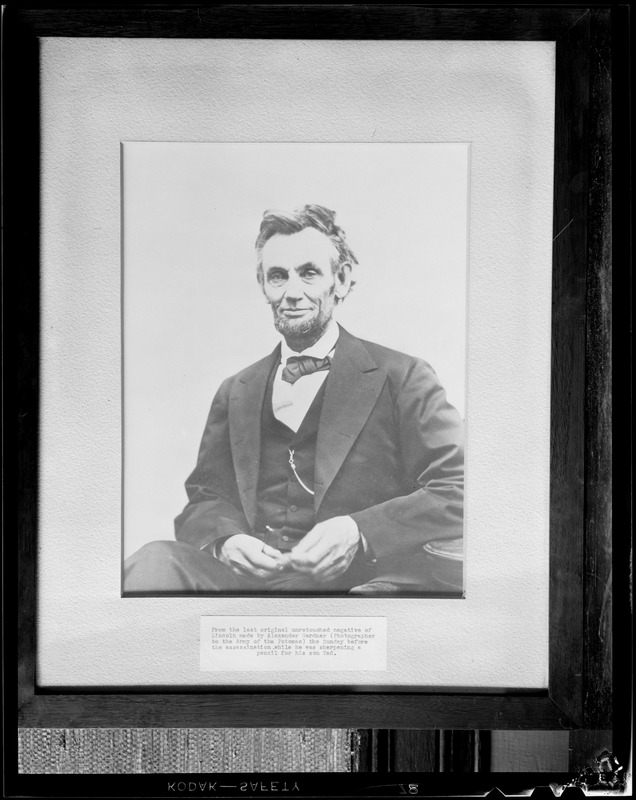 Lincoln series: Alexander Gardiner portrait of Lincoln