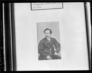 Lincoln series: John Wilkes Booth taken in 1864