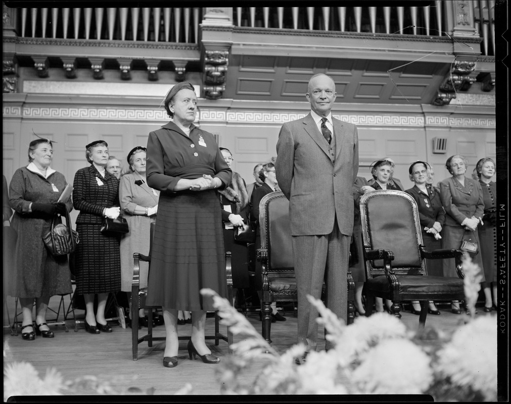 Ceremony - President Eisenhower in Boston