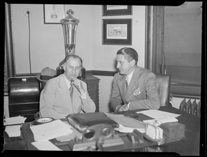 C.F. Adams of the Braves and Marshall of the Redskins