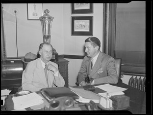 C.F. Adams of the Braves and Marshall of the Redskins