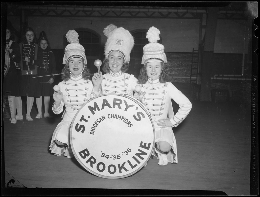 Marching band, St. Mary's, Brookline Digital Commonwealth