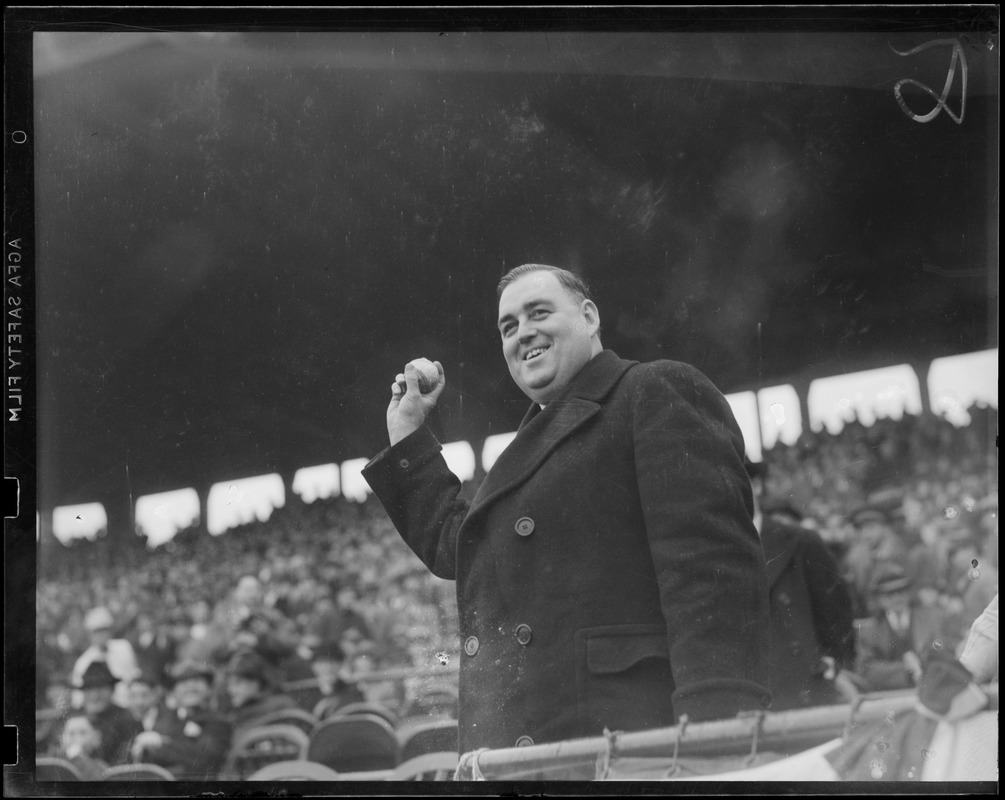 Throwing out first ball at Fenway