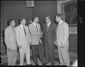Sox G. M. Joe Cronin with group
