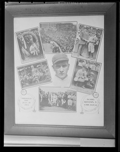 Old time baseball pictures - copied at Braves Field just before they moved the pictures under a glass case