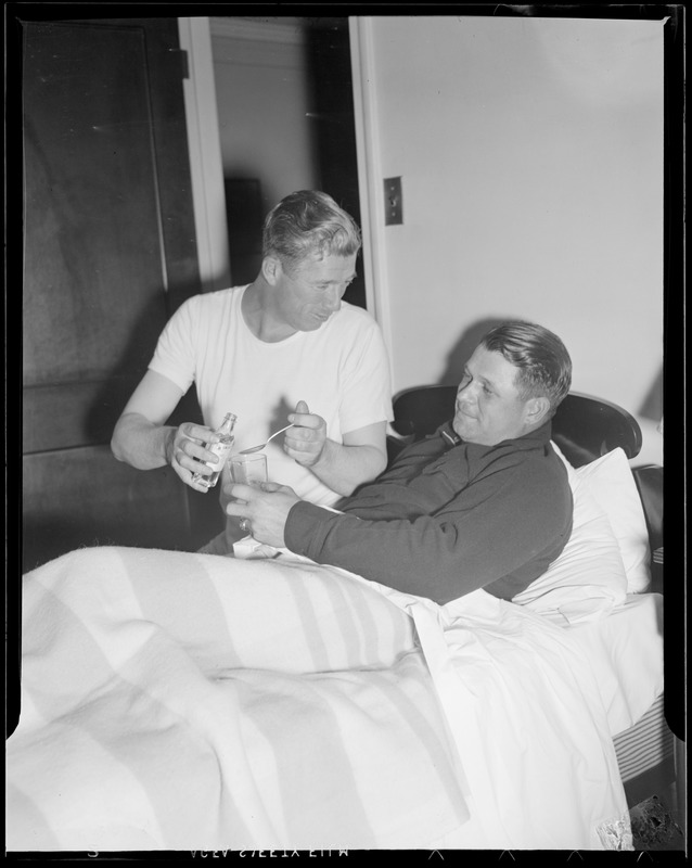 Lefty Grove taking care of his teammate Jimmie Foxx in their hotel room -  Digital Commonwealth