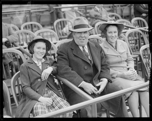 Family in the stands at Fenway