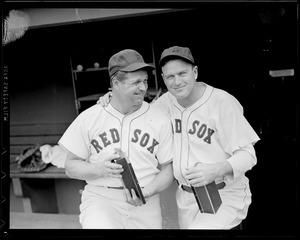 Jimmie Foxx and teammate with Red Sox