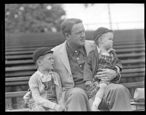 Joe Cronin with two small boys