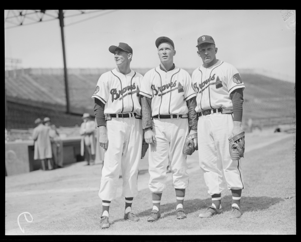 Boston Braves - Warren Spahn on left