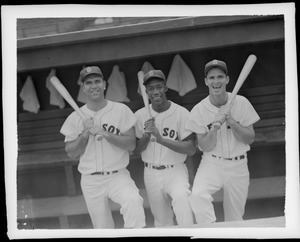 L-R: Dick Gernert, Pumpsie Green and Gary Geiger, the Red Sox' "G" Men