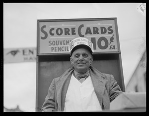 Scorecard vendor, Braves Field