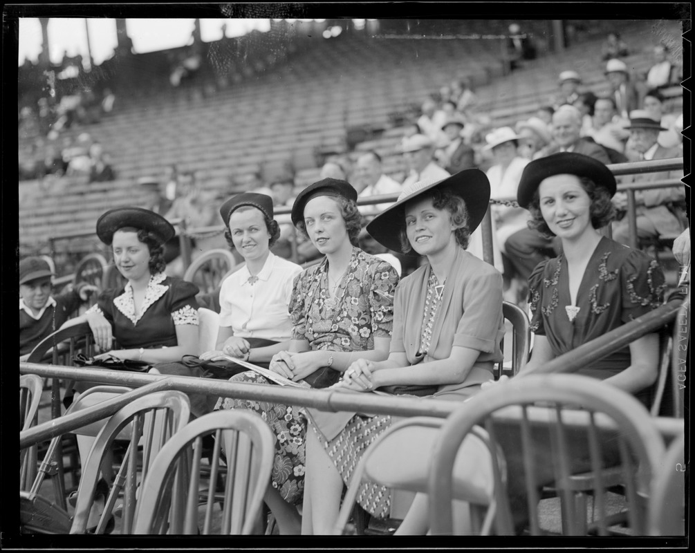 Lady fans in the stands
