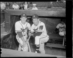 Boston Braves - Warren Spahn & Vern Bickford at Braves Field