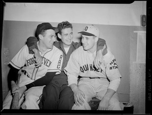 Ted Williams with Fort Devens and Quonset Naval Station players