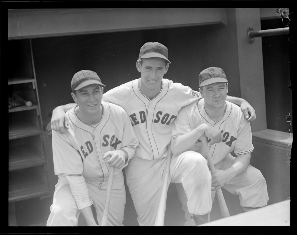 Ted Williams and teammates - Digital Commonwealth