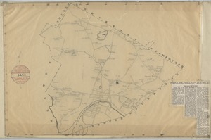 Map of the Towne of Waltham Middlesex Co.