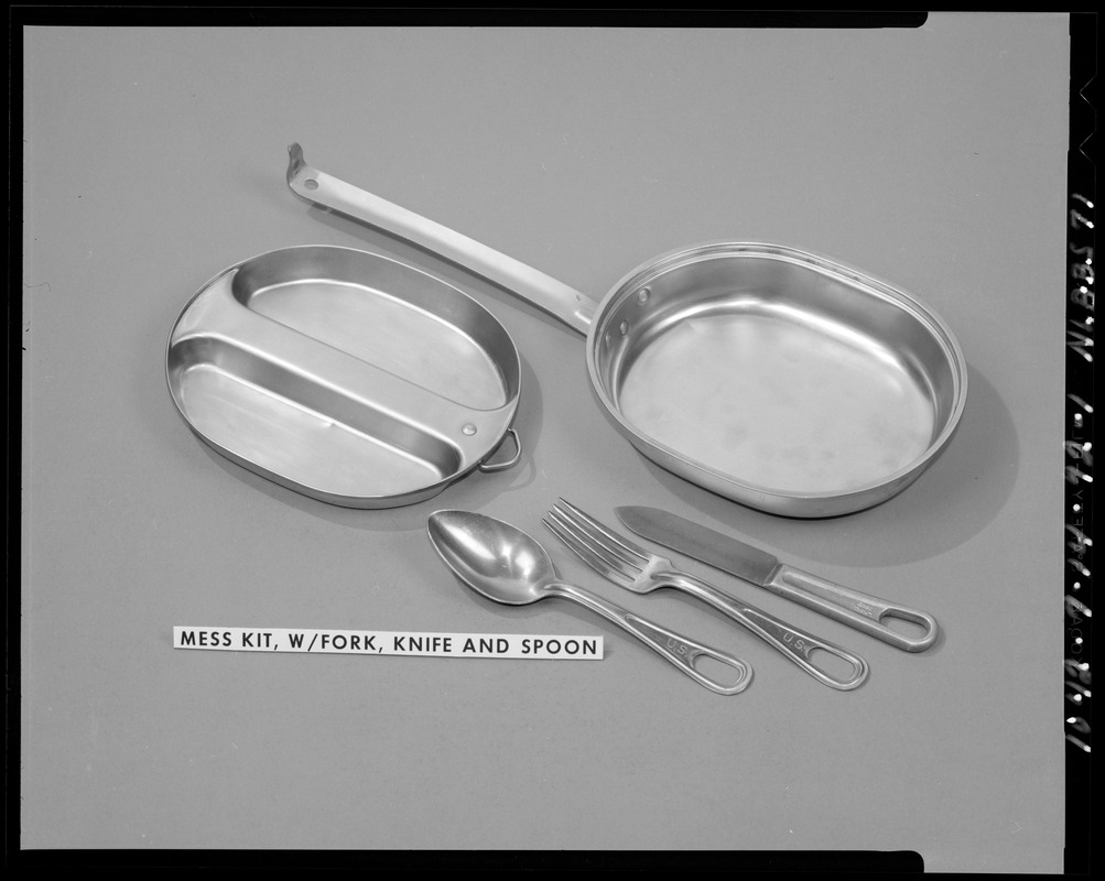 CEMEL, equipment, mess kit w/fork, knife and spoon