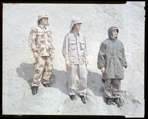 CEMEL, clothing, camouflage, desert (3 styles) in the field