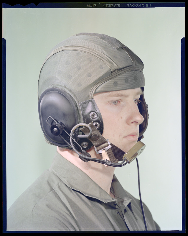 CEMEL, body armor, helmets, combat vehicle crewman, liner (3/4 view) Digital Commonwealth