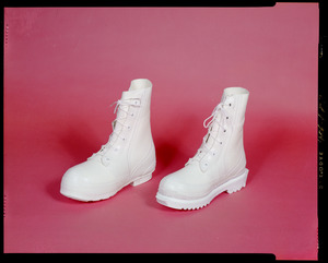 White V.B. boots, standard + protoype