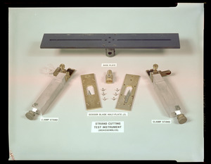 Strand cutting test instrument (disassembled)