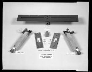 Strand cutting test instrument (disassembled)