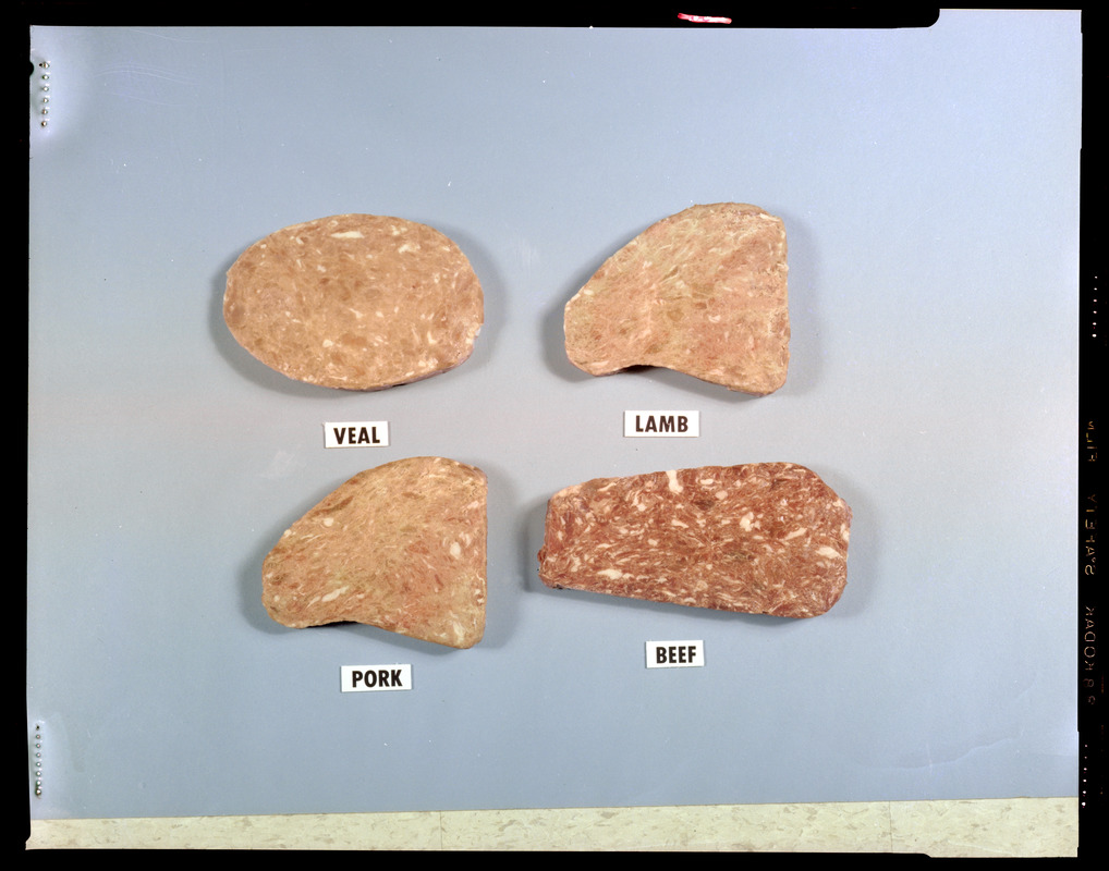 Veal, lamb, pork, beef Digital Commonwealth