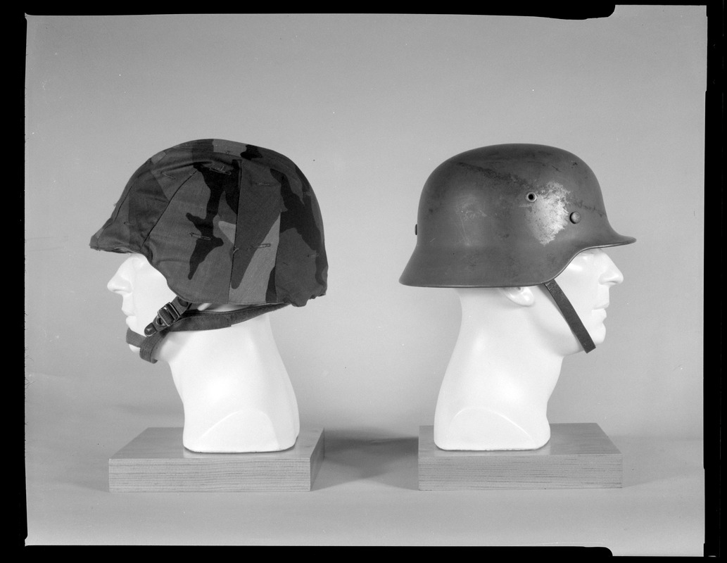 Helmets, side view
