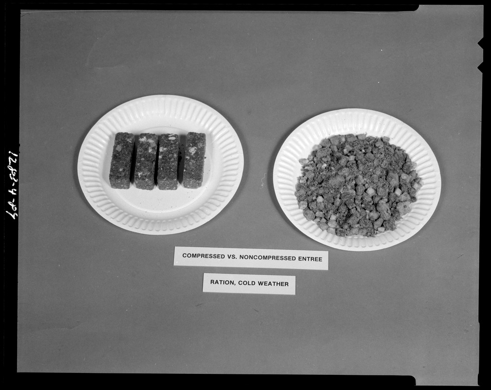 Compressed vs. noncompressed entrée, ration, cold weather