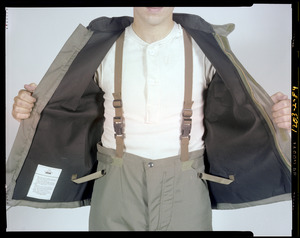 IPL 2 piece AVIB jacket open with suspenders