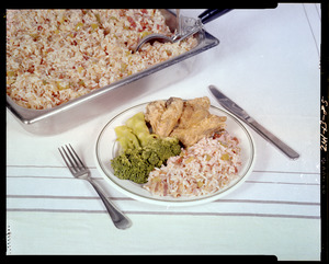 Food lab, chicken wih Spanish rice + broccoli