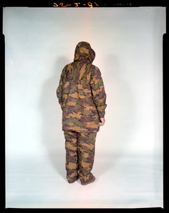 Camouflage uniform, back view