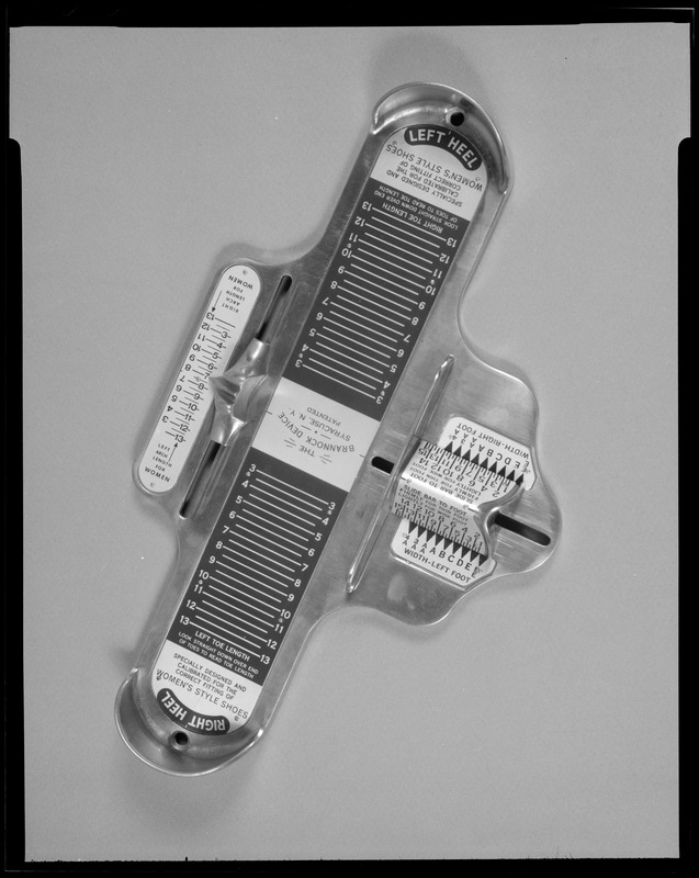 Murtagh, footwear measuring device, CEMEL Digital Commonwealth