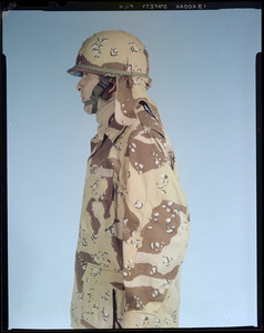 Uniform, desert w/neckerchief + helmet cover used to protect neck