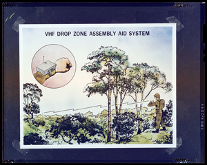 VHF drop zone assembly aid system