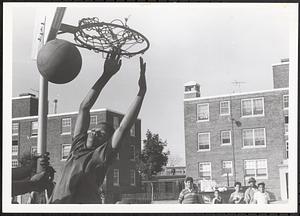 Slam dunk in Newtowne Court