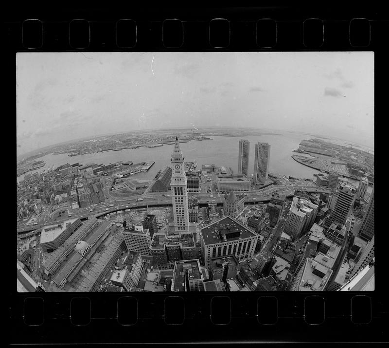 Central Artery, Customs House and North End waterfront, downtown Boston