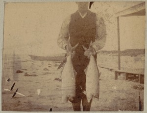 Man holding fish