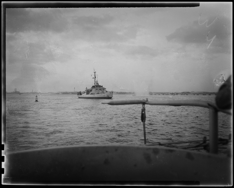 USS Atka in water