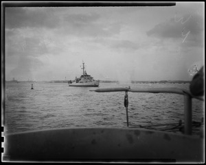 USS Atka in water