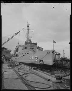 USS Atka in harbor