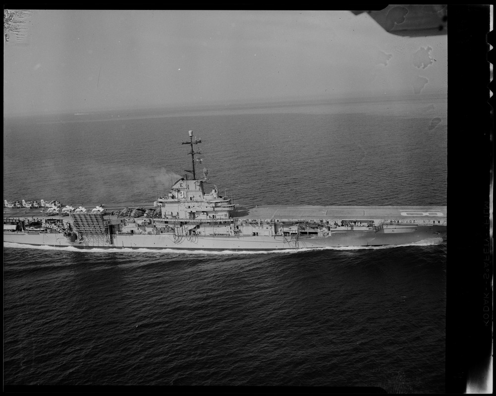 View of a ship in the water from the side